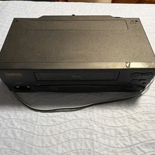 Symphonic SL240B 4-Head VHS Video Cassette Recorder with RCA Cables