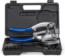 CP21050 21050 Metal Hole Punch Set with Puncher 16 Piece, Black