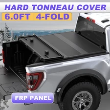 6FT 4-Fold FRP+PP Hard Truck Tonneau Cover For 04-2012 Chevy Colorado GMC Canyon