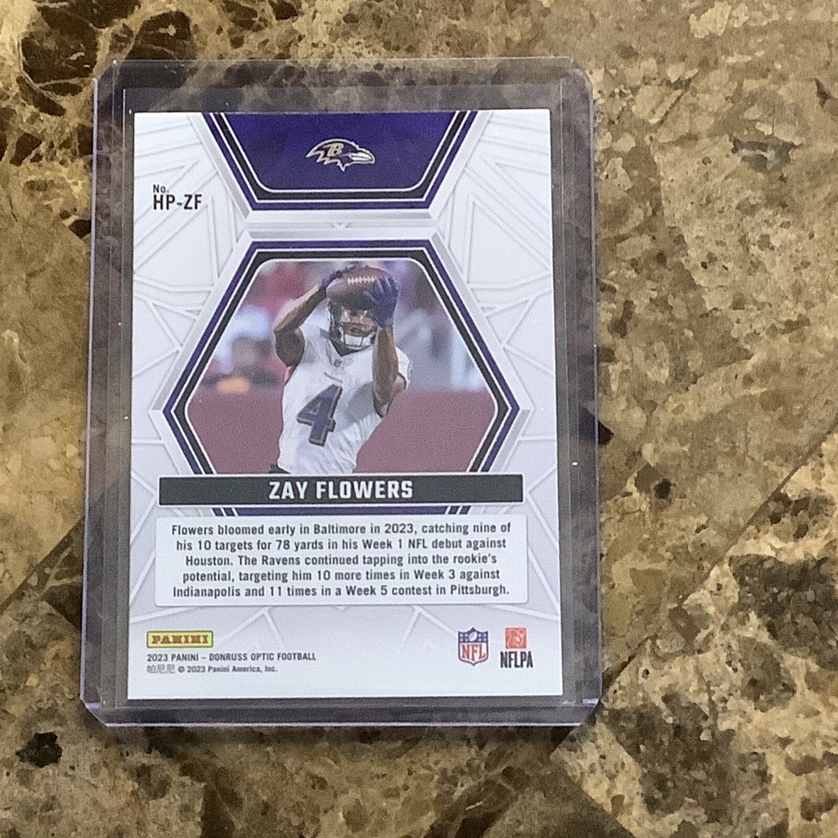 🔥 2023 Donruss Optic Football Zay Flowers HP-ZF Hidden Potential
