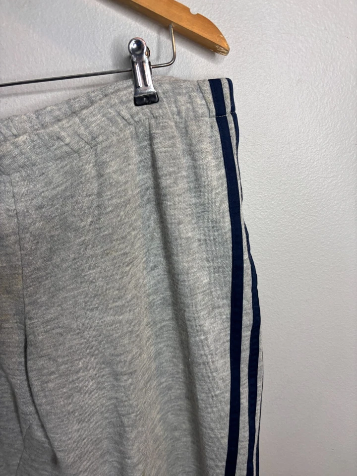 Pantalones deportivos vintage años 80 Gold Eagle a rayas acrílico talla L grises hechos en EE. UU. 5611 Foto 3 de 4