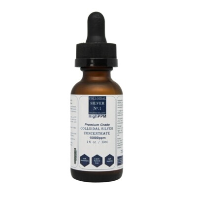 Premium Nano Colloidal Silver Concentrate 10000PPM | Protein & Chemical Free
