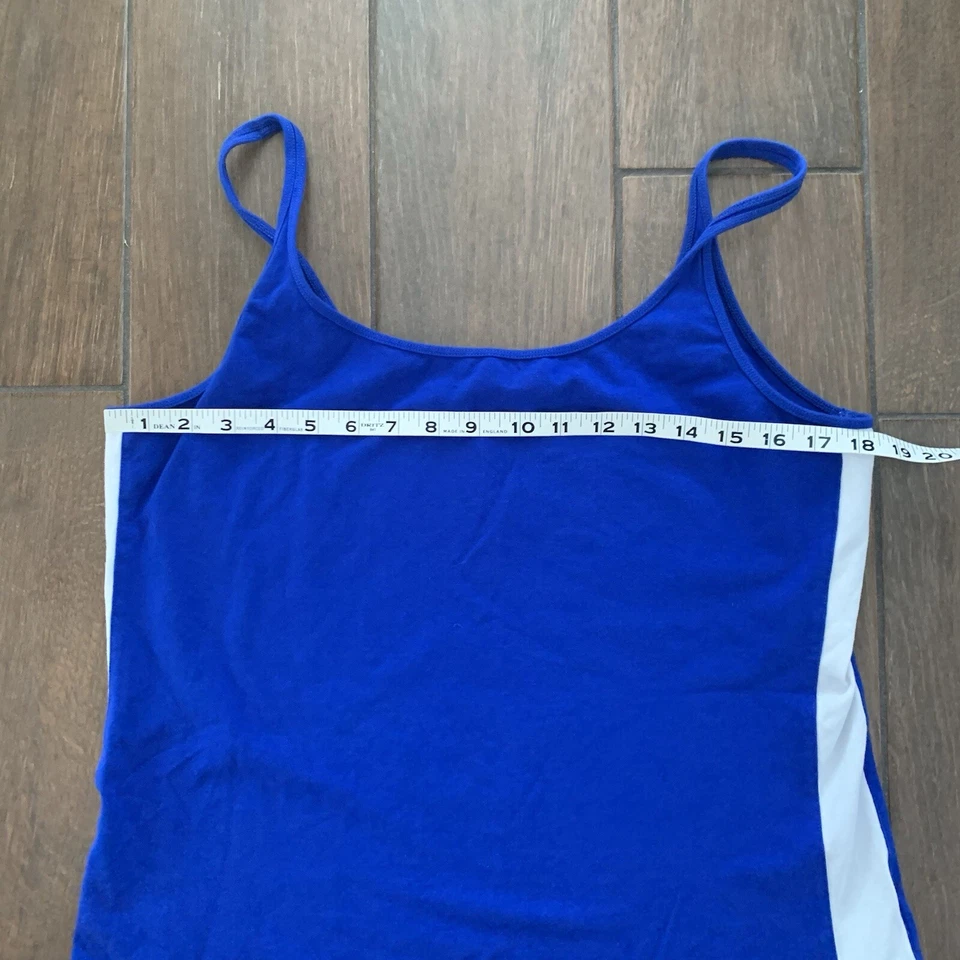 Camiseta sin mangas Michael Kors Workout XL azul/blanco Foto 3 de 4