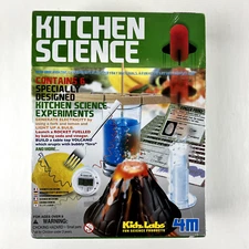 New Kidz Labs Kitchen Science 6 Experiments Volcano Rocket Launch etc New Sealed