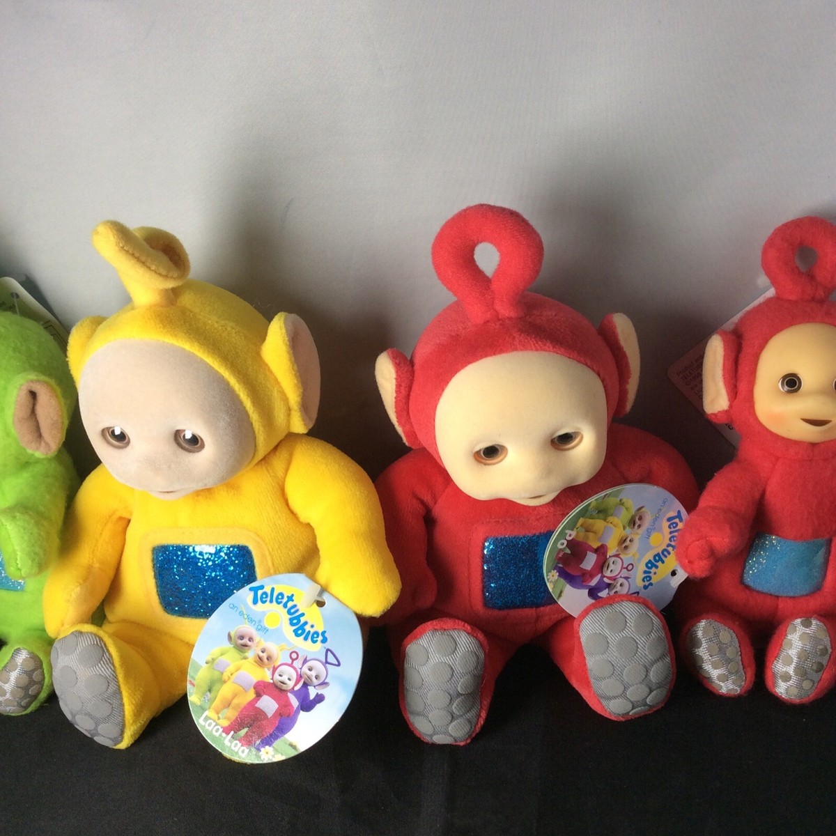 Lot OF 4 Vintage Teletubbies Plush 1998 Eden Beanie Po LaaLaa