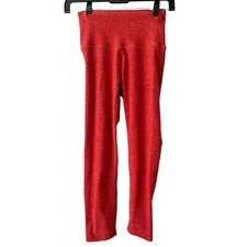 Beyond Yoga Rustic Orange Walk And Talk Cropped High Waisted Leggings Size Small