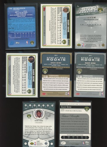 2006 Saer Sene Rookie Card (10) Lot - Autos, Numbered,SP Supersonics - Picture 3 of 3
