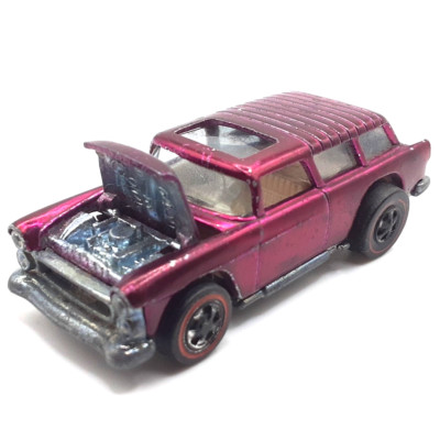  Hot Wheels Redline Classic Nomad 1969 Magenta White Int. Made in United States