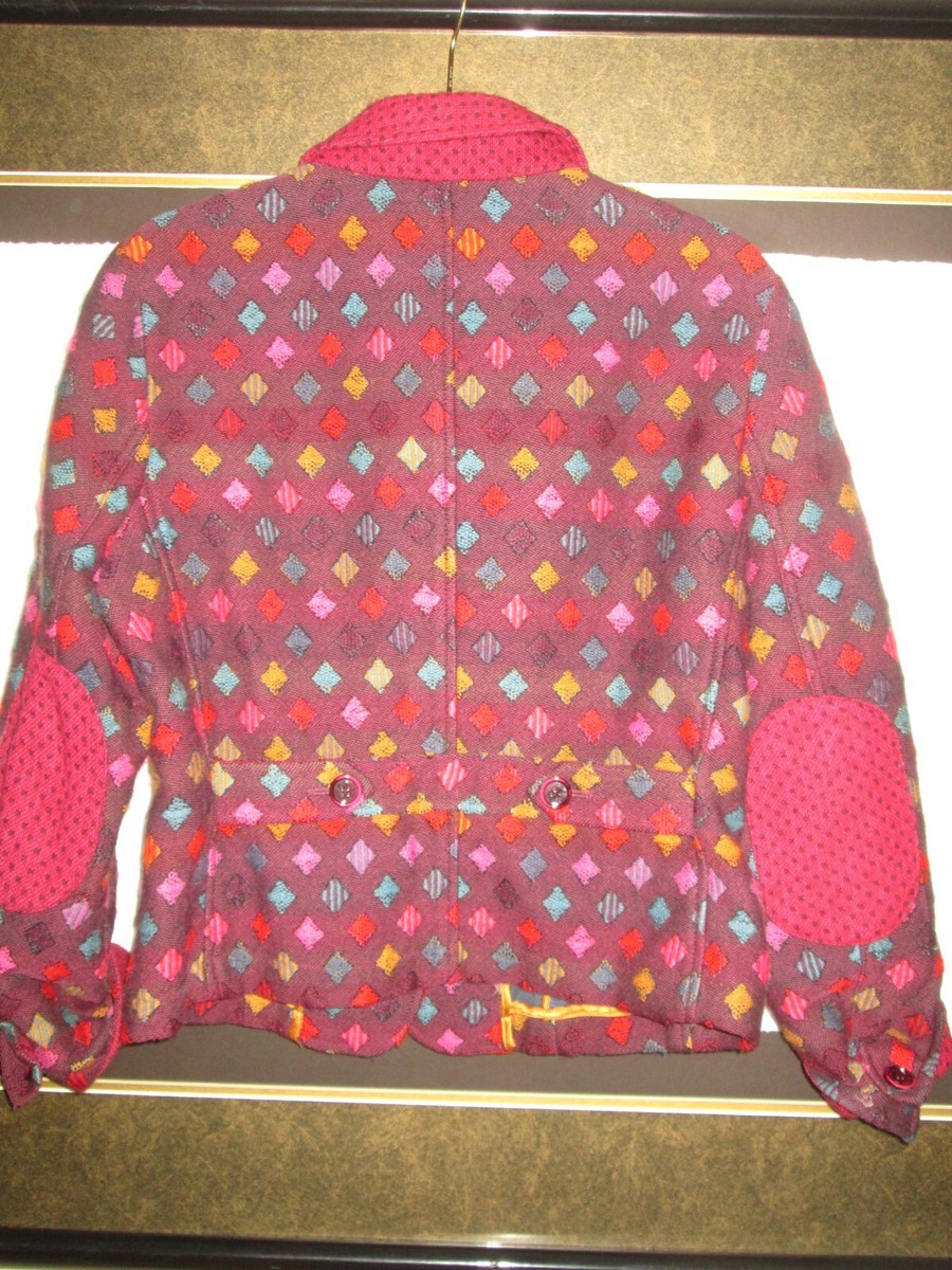 ジャケット ETRO Woman Jacket Multicolor WRCA0025AK895 X0891 FABULOUS WOMENS ETRO MULTI COLOR BUTTON FRONT JACKET, SZ 46