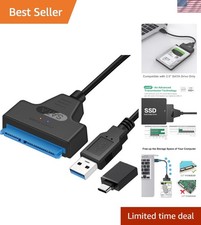 Elegant USB 3.0 to SATA Adapter for 2.5" Hard Drives - Up to 6Gbps Transfer