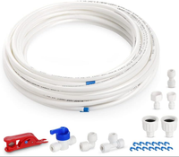 "1Plusselect 15M NSF Zertifiziert Wasserzulaufleitung Anschluss Set | 6,35Mm(1/4\""