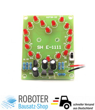 LED Herz Bausatz zum Löten MIT Batteriehalter Heart DIY Kit Geschenk 3mm LEDs