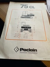 Poclain 75 CL Technical Brochure - Poclain Hydraulic Excavators.