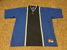 Vintage 90s Nike Center Swoosh Team Sports Soccer Jersey Shirt Mens Size Medium