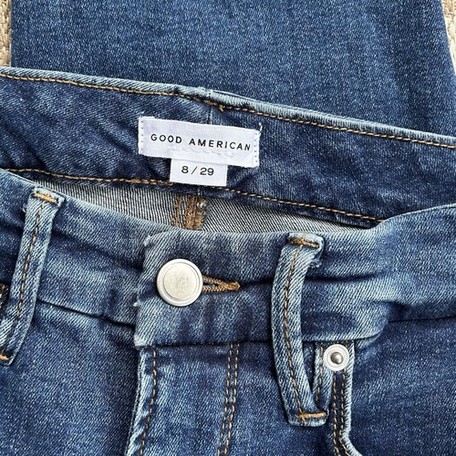 Good American Jeans Women's Size 8/29 Good Petite Skinny Ankle Dark Wash Denim - Picture 7 of 8