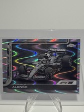 2025 Topps Chrome Formula 1 B&W Ray Wave Refractor F1 Cars #81 Fernando Alonso