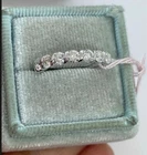 1Ct Round Cut Lab Created DiamondTwisted Wedding Band Ring 14K White Gold Plated