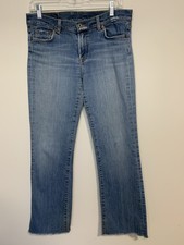 Lucky Brand Jeans VTG Womens Size 10/30 Dungarees Frayed Hem USA Made 80X9010