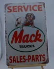 Vintage Style Mack Trucks Service Sales Parts Bulldog Metal Tin Sign Wall Decor