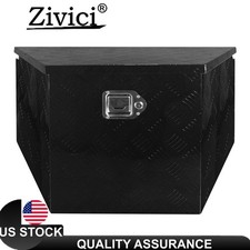Black Aluminum Tongue Storage Box 34inch Utility Toolbox Fits Pickup Rv Trailers Black Aluminum Tongue Storage Box 34inch Utility Toolbox Fits Pickup Rv Trailers