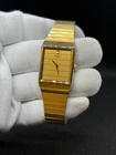 Seiko 6530-5199 Vintage Gold Tone Quartz Tank Watch