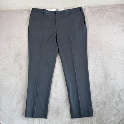 Brooks Brothers Reda Flexo Milano Fit Dress Pants Grey Merino Wool Men 46x32 NEW