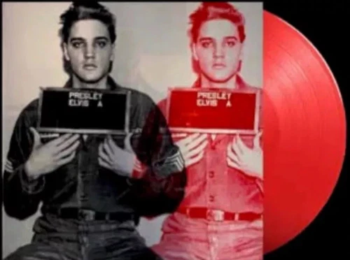 Elvis Presley Number Ones (USA & UK) on Red Coloured Vinyl LP - Art07
