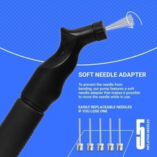 Ball Pump for Sports Balls - Push Pull Inflating System - Hand Pump for All...