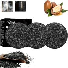 3PCS Gray Hair Reverse Bar Soap,Gray Hair Bar Shampoo,Herbal Mane Gray for Men