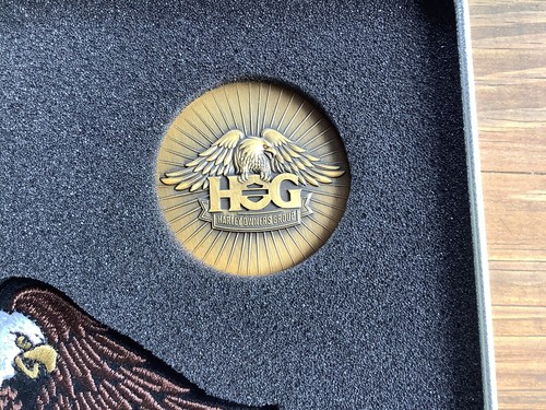 HOG Harley Owners Group Membership Welcome Kit Tin With Patch, Pin And coin - Picture 6 of 9