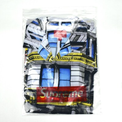 NWT Supreme 190 Bowery Logo Rayon Club Shirt NY Storefront M SS21