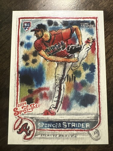 2024 Topps Spotlight Baseball - Spencer Strider #49 - Spotlight Stamp 29/75