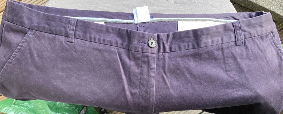 Lands End Twill Hose super bequem straight leg dunkelblau GR.58 NEU - Bild 3 von 4