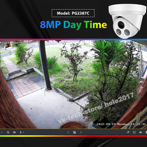 Hikvision Compatible 4K 8MP ColorVu IP Camera POE MIC Home Security Outdoor CCTV - Picture 3 of 16