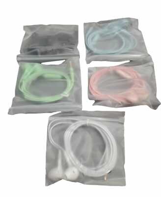 EARBUDS HEADPHONES ITH 3.5MM INTERFACE- 5 PACK LOT OF 3