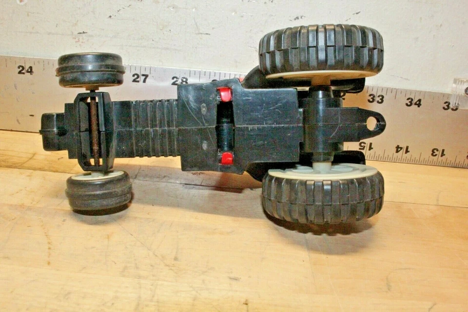 Tractor Buddy L 1982 vintage rojo y negro hecho en Hong Kong Foto 4 de 4