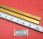 2 Pieces 1/4" x 1/2" C360 BRASS FLAT BAR 10" long Solid .25" Mill Stock H02