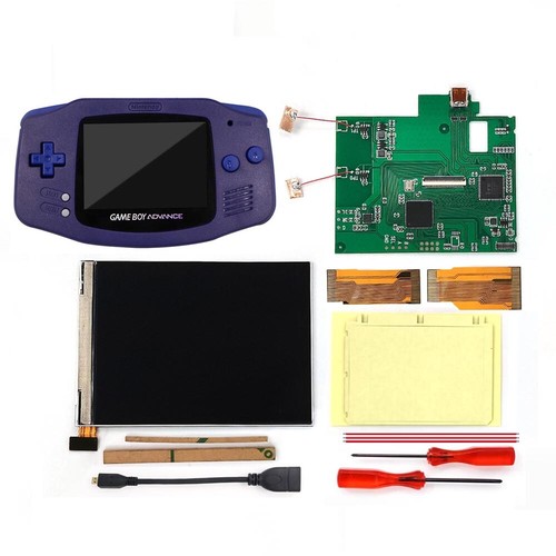GBA V2 IPS Backlight LCD HDMI-Compatible Output Retro Pixel Kit+Colorful Buttons - Picture 52 of 70
