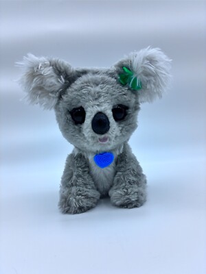 Fur Real Friends Lil  Big Paws Sneezy Kiki Koala Bear Grey Interactive Hasbro 7''