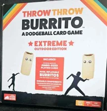 Throw Throw Burrito Extreme Outdoors Edition Dodgeball Game New OpenBox Unused