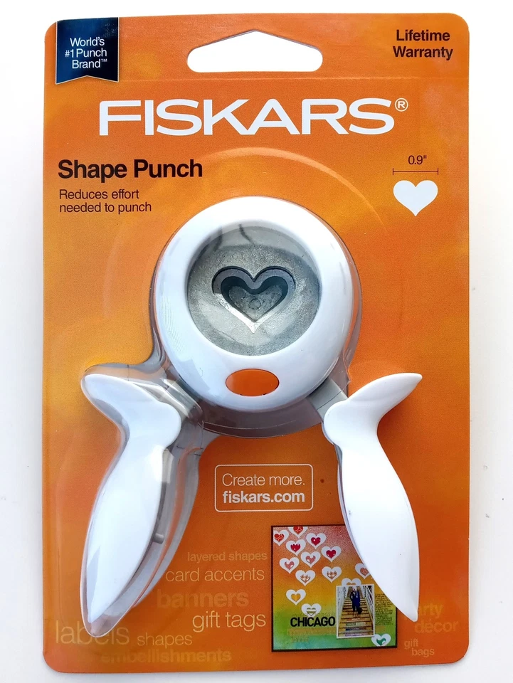 Juego combinado Fiskars 1" formas de círculo y corazón apretar punzón 174420 y 174360 Foto 2 de 4