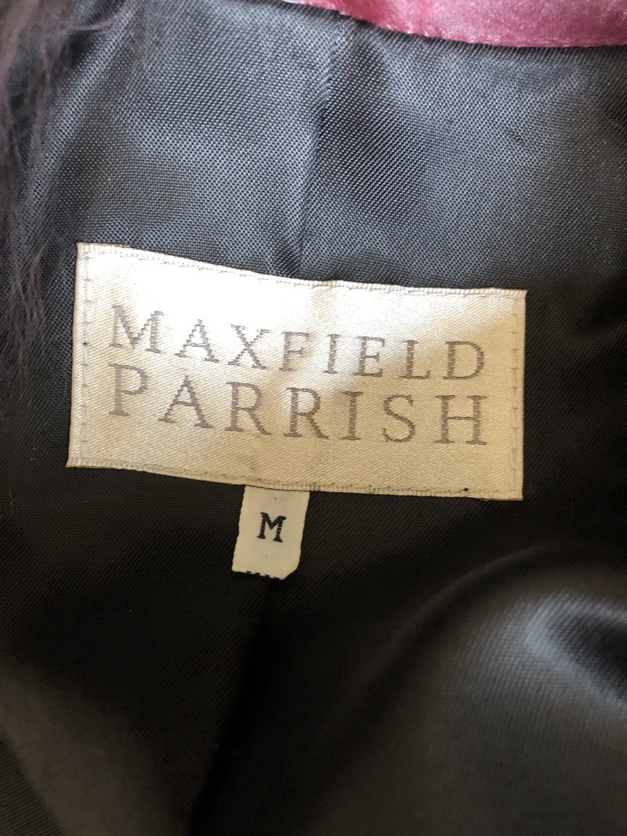 ジャケット・アウター maxfield parrish jacket MAXFIELD PARRISH Maroon Leather Jacket w detachable fur