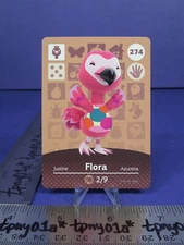 FLORA #274 AUTHENTIC US PACK FRESH Animal Crossing Series 3 Amiibo Card [eSE]