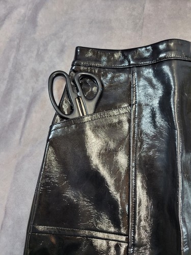 Art Class Girls Pink Metallic / Black Faux Leather A-Line Skirt - Multiple Sizes - Picture 5 of 9
