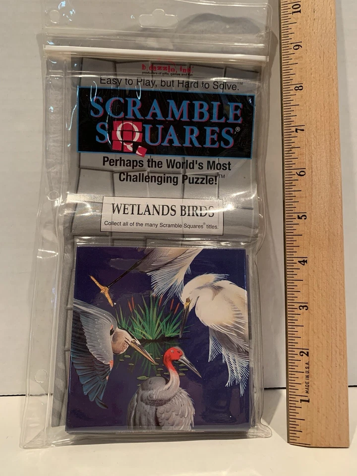 Rompecabezas de colección Scramble Square Wetlands Birds 1999 b. dazzle inc. EE. UU. y Canadá Foto 2 de 4