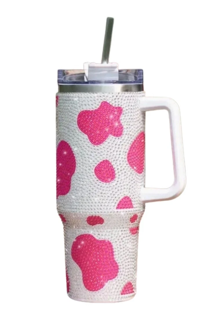 40 Oz Rhinestone Stainless Steel Tumbler