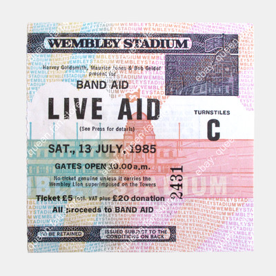 QUEEN Live Aid 1985 Wembley Poster - Hand-Signed Tribute, Numbered With COA (David Byrd)