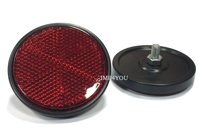 Pair Rear Bracket Plate Reflectors for Honda CB125S MB5 XL250R CX500TC CX650T  Foto 2 de 2