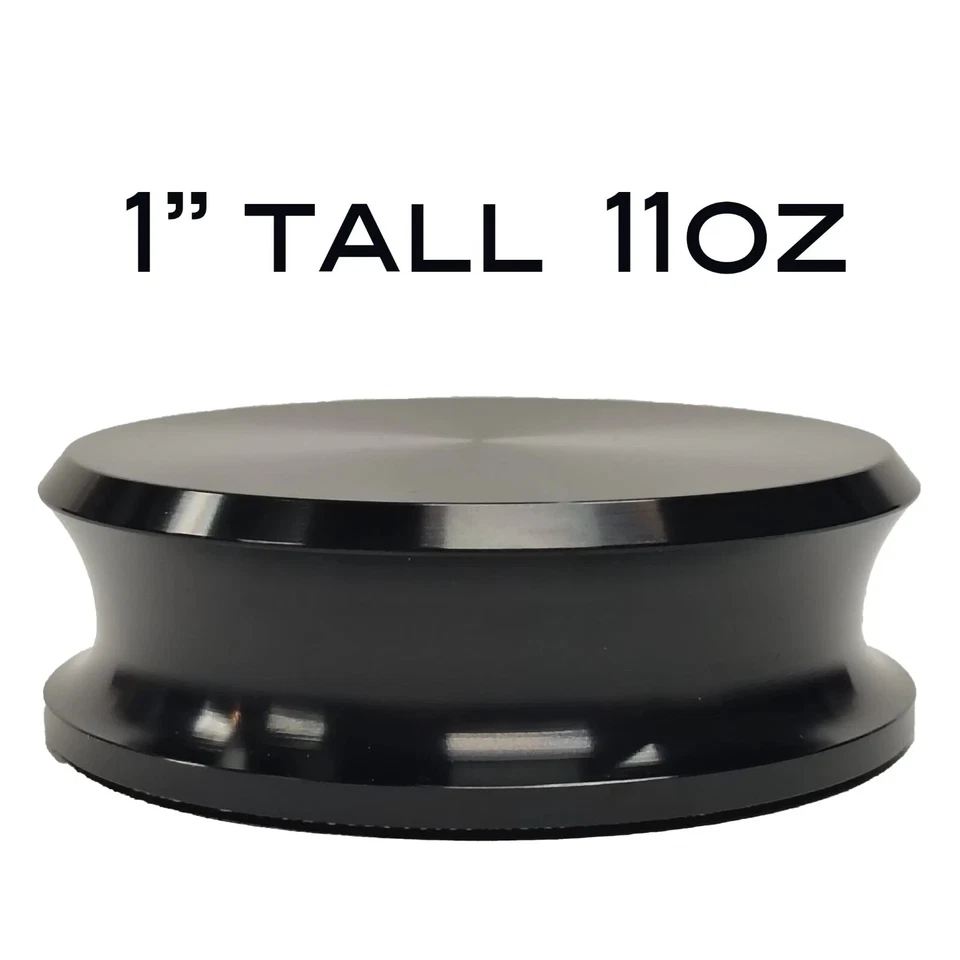 Vinyl record stabilizer weight. Bauhaus signet engraved turntable weight - Image 4 of 4