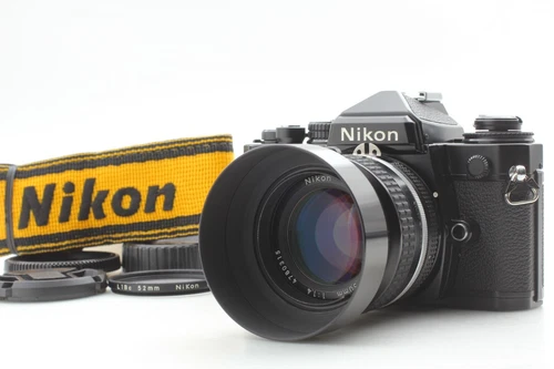 Honeycomb [ MINT w/Strap ] Nikon FE2 Black SLR Film Camera Ai 50mm F/1.4 japan